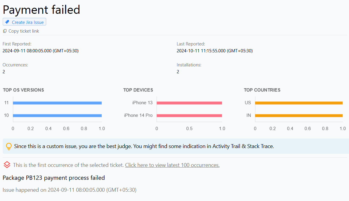 Custom Issues in iOS