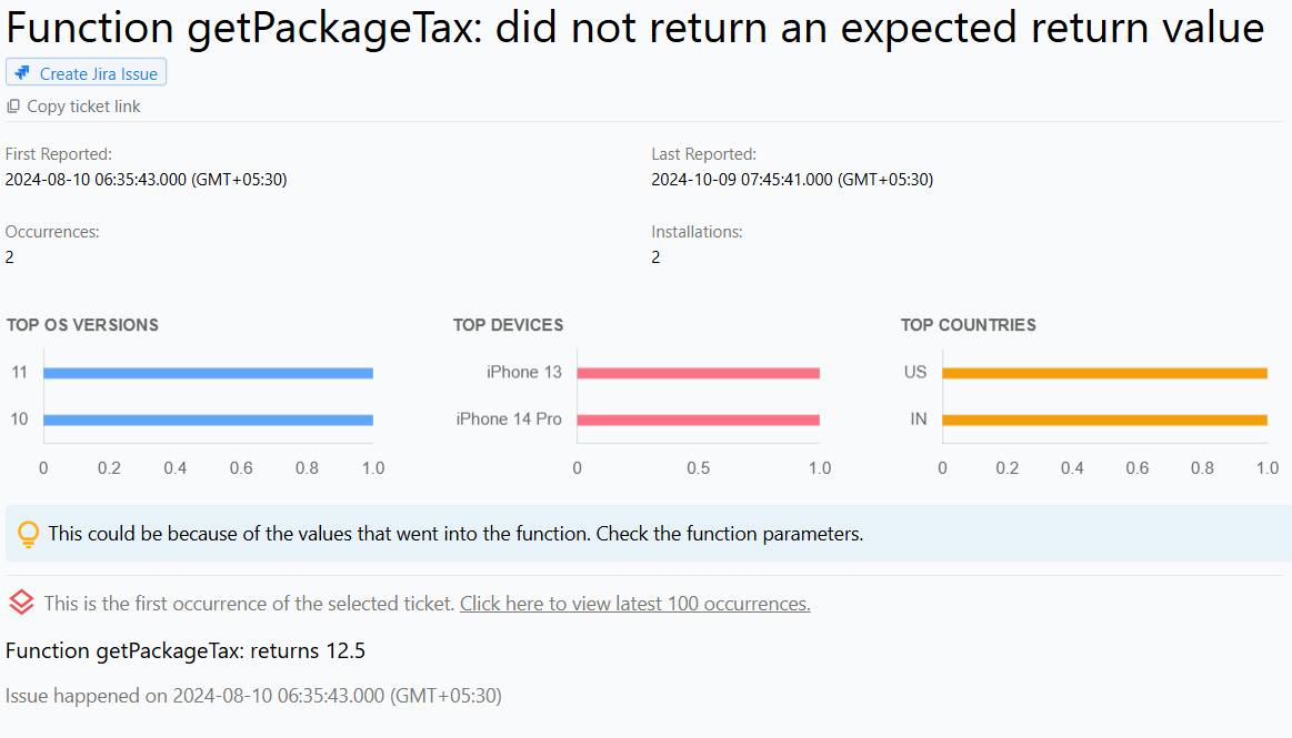 Function Failure in iOS